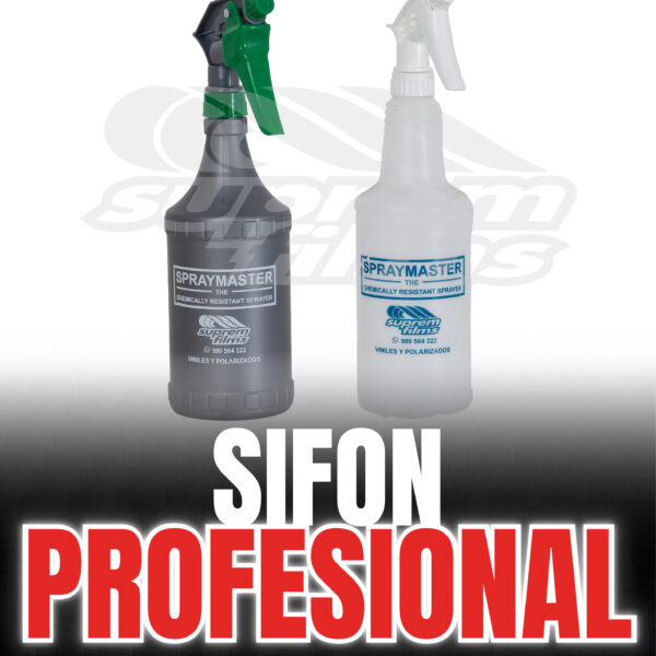 Sifón blanco Y plomo