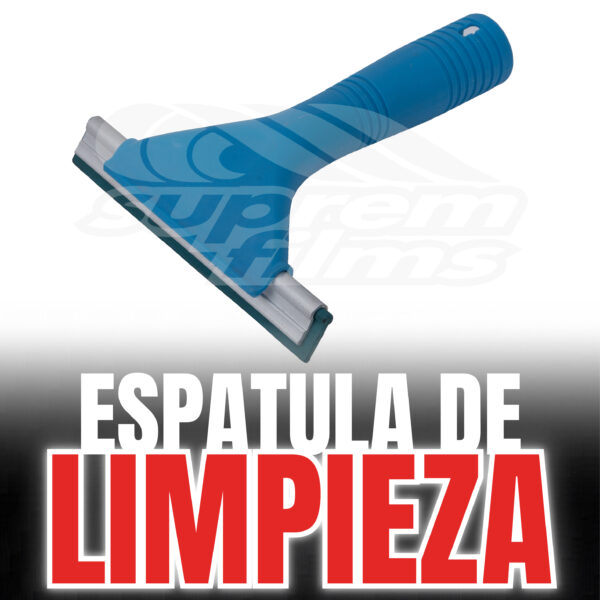 Espátula de limpieza azul