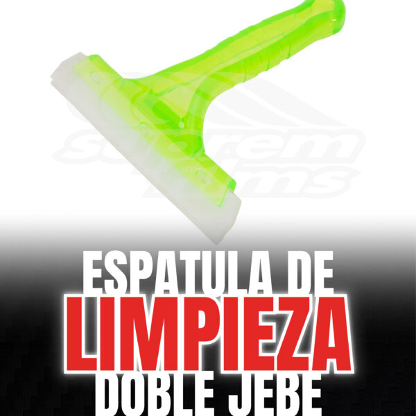 Espátula de limpieza doble jebe